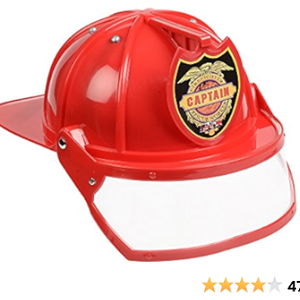 Adjustable Fire Helmet - Red