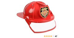 Adjustable Fire Helmet - Red